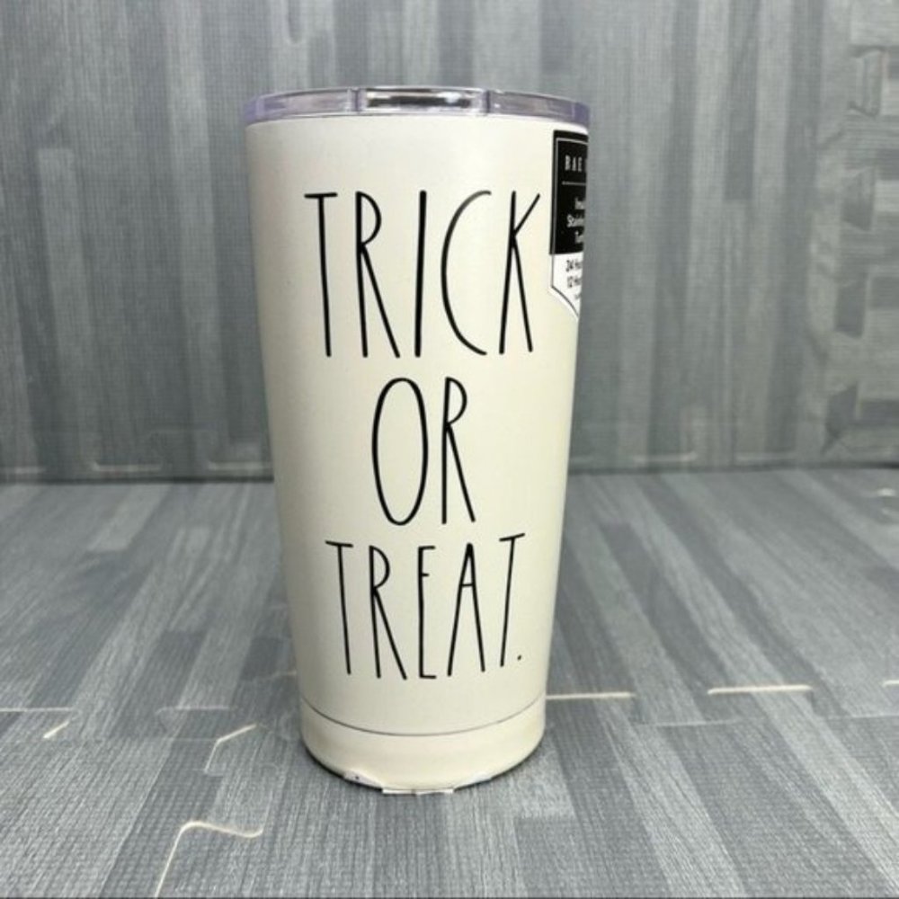 Rae Dunn Trick Or Treat Halloween Coffee Tumbler 17oz